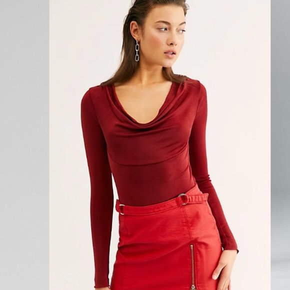 Free People Tops - Intimately Free People Long Sleeve Carrie Layering Cowl Neck Top M